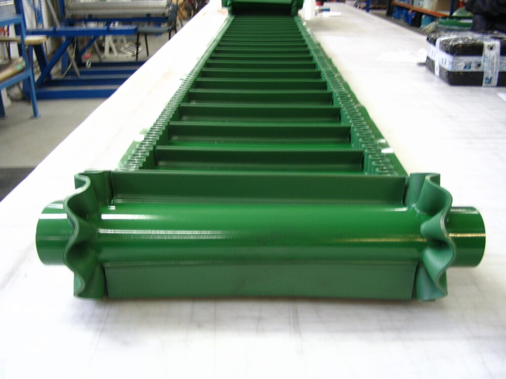Pvc conveyor belt outlet